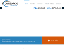 Tablet Screenshot of consorciodeingenieria.com